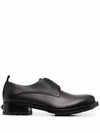 Valentino Roman Stud Derby In Leather With Maxi Stud In Black