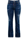 DSQUARED2 DSQUARED2 CROPPED FLARED JEANS