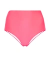 Christopher Kane High-rise Bikini Bottoms In Pink