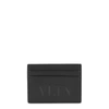 VALENTINO GARAVANI GARAVANI VLTN BLACK LEATHER CARD HOLDER,4055567