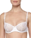 SIMONE PERELE DELICE EMBROIDERED DEMI BRA,PROD243520274