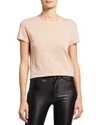 Frame Easy True Organic Linen T-shirt In Rose