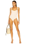 Hunza G Domino Scoop-neck Crinkle-knit Swimsuit In Blush