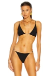 STELLA MCCARTNEY PEARL EMBELLISHMENT TRIANGLE BIKINI TOP,SMCC-WX12