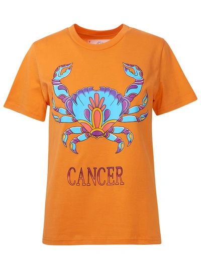 Alberta Ferretti Cancer T-shirt In Orange
