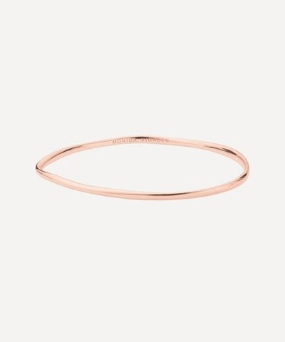 Monica Vinader Rose Gold Plated Vermeil Silver Nura Reef Small Bangle