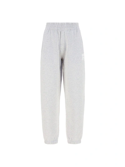 Alexander Wang T T By Alexander Wang Foundation Terry Sweatpants In Grey