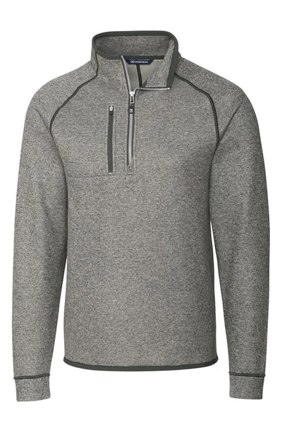 Cutter & Buck Mainsail Half Zip Pullover In Polished Heather