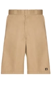 Dickies 13 Multi Pocket Work Short In Beige