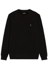 Allsaints Raven Crew In Black