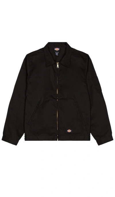 Dickies Unlined Eisenhower Jacket In Black