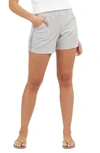 Spanxr 4-inch Stretch Twill Shorts In Crystal Grey