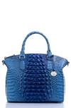 BRAHMIN DUXBURY CROC EMBOSSED LEATHER SATCHEL,K431708