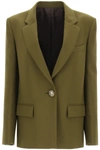 Attico Single-breasted Oversized Blazer In Mixed Colours