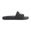 Balenciaga Rubber Slide Sandals For The Pool Men In Black White