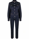 PHILIPP PLEIN SLIM-CUT DENIM JUMPSUIT