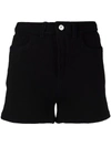 Barrie High-waisted Knit Shorts In Black