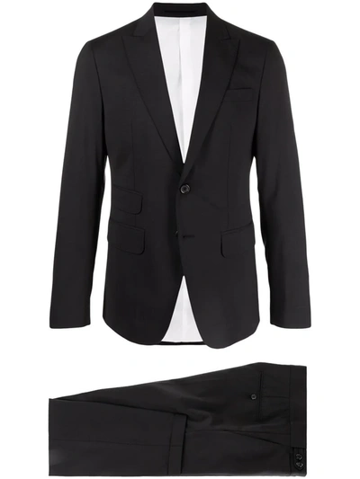 Dsquared2 Single-breasted Two-piece Suit In Black