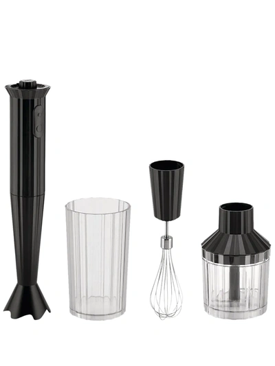 Alessi Plissé 电动手持搅拌器套装 In Black