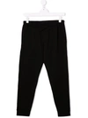 DSQUARED2 TEEN LOGO-PRINT SLIM-CUT TRACK trousers