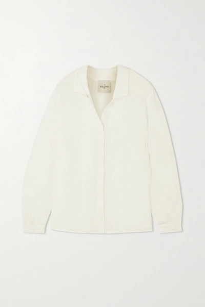 Le Kasha + Net Sustain Sanbu Organic Linen Shirt In White