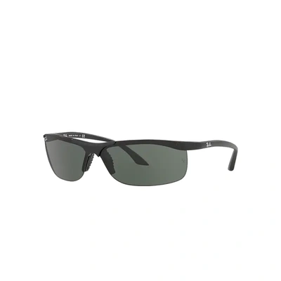 Ray Ban Rb4085 Sunglasses Matte Black Frame Green Lenses 68-10 In Schwarz