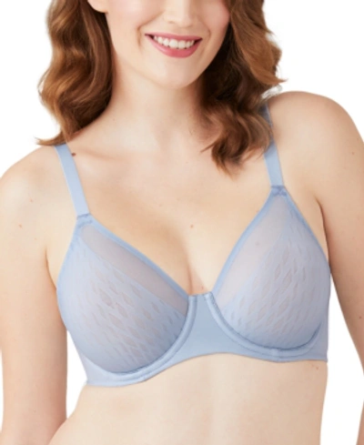 Wacoal Women's Elevated Allure Underwire Bra 855336 In Blue Fog