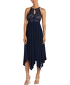 NIGHTWAY NIGHTWAY LACE FIT & FLARE DRESS