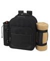 Picnic At Ascot Deluxe 4 Person Picnic Backpack Cooler, Wine Pouch And Blanket In Tan