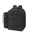 Picnic At Ascot Deluxe 4 Person Picnic Backpack Cooler With Insulated Wine Pouch In Black