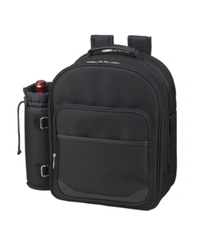 PICNIC AT ASCOT DELUXE 4 PERSON PICNIC BACKPACK COOLER WITH INSULATED WINE POUCH