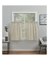 EXCLUSIVE HOME CURTAINS LOHA LIGHT FILTERING ROD POCKET TIER CURTAIN PANEL PAIR, 26" X 36", SET OF 2