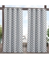 EXCLUSIVE HOME CURTAINS BAMBOO TRELLIS INDOOR - OUTDOOR LIGHT FILTERING GROMMET TOP CURTAIN PANEL PAIR, 54" X 96", 