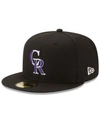 New Era Men's Black Colorado Rockies 2021 Mlb All-star Game Authentic On-field Collection Low Profile 59fift In Black