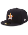 New Era Men's Navy Houston Astros Jackie Robinson Day Sidepatch 59fifty Fitted Hat In Navy