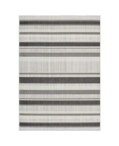 Global Rug Designs Pelo Mateo 5'3" X 7'3" Outdoor Area Rug In Charcoal