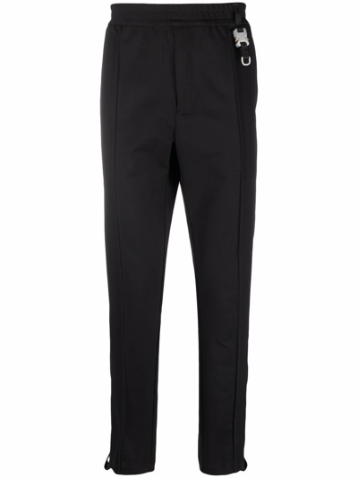 Alyx Buckle-detailed Skinny Track Pants In Black