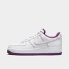 Nike Men's Air Force 1 '07 Stitch Casual Shoes In White/white/viotech