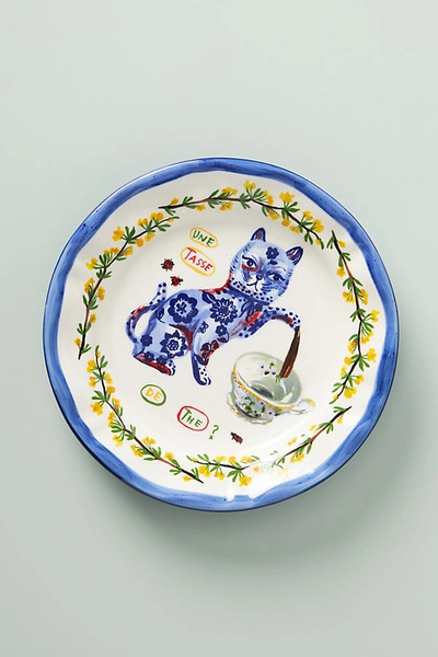 Nathalie Lete Charmante Dinner Plate By  In Blue Size Dinner In Blue