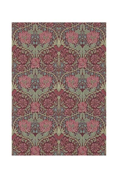 Morris & Co. Honeysuckle & Tulip Wallpaper By  In Grey Size Swatch In Grey