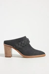 Dolce Vita Braided Western Mules In Black