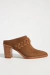 Dolce Vita Braided Western Mules In Brown