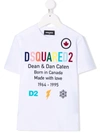 Dsquared2 Logo-print Cotton T-shirt In 白色