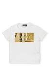 VERSACE LOGO T-SHIRT,1000239 K 1A002686W010