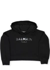 BALMAIN LOGO HOODIE,6M4010 K MX270930