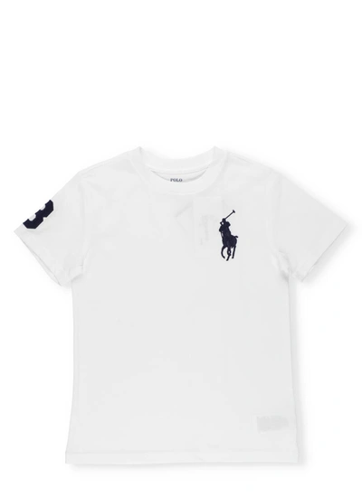 Ralph Lauren Kids' Big Pony T-shirt In White