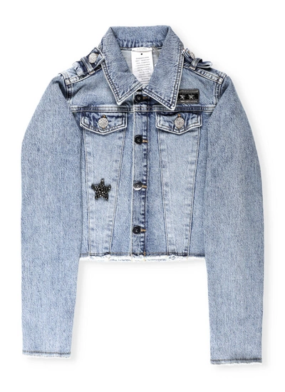 Liu •jo Kids' Denim Jacket Blazer In Den. Blue Keen