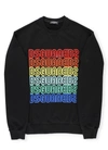 Dsquared2 Teen Multi Logo-print Sweatshirt In Black Mult