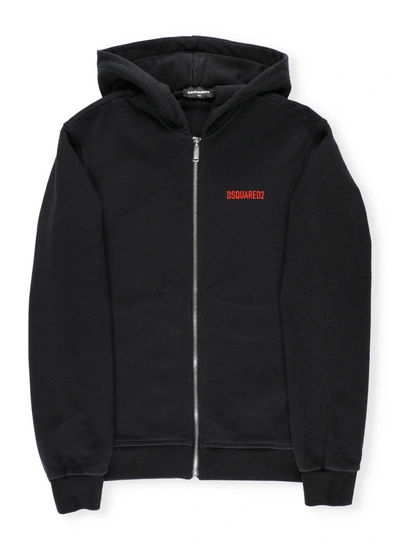 Dsquared2 Kids' Icon Hoodie In Black