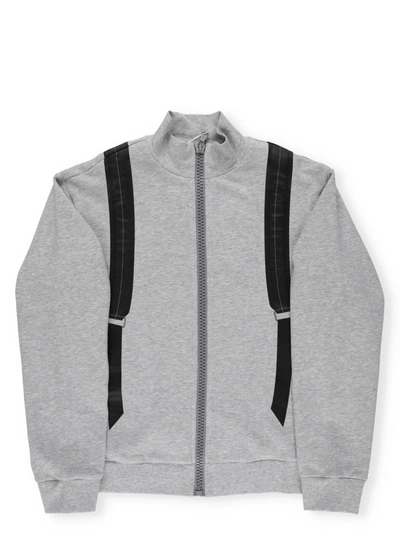 Fendi Kids' Sweatshirt With Backpack Print In Grey